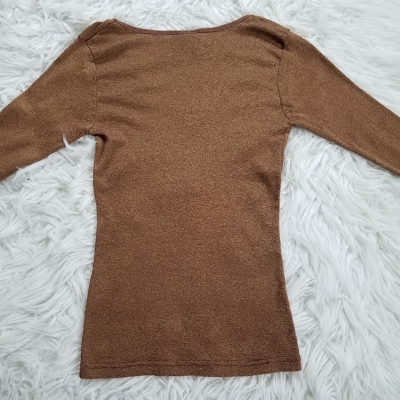 Michael Stars Sparkly Knit Basic Blouse - Picture 8 of 8